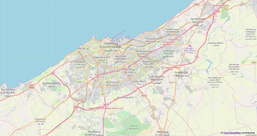 Casablanca map